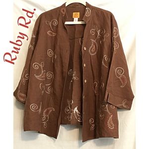 Ruby Rd. Light Jacket Blazer Size XL